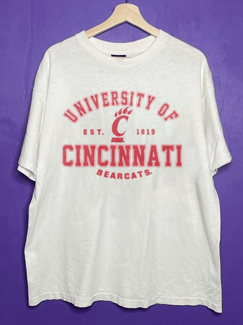1819 Vintage University of Cincinnati Bearcats Football Shirt, Retro NCAA Shirt